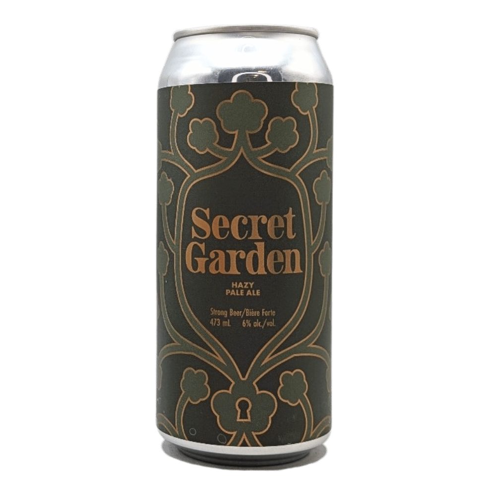 Secret Garden Hazy Pale Ale by Cabin Brewing Company, beer label