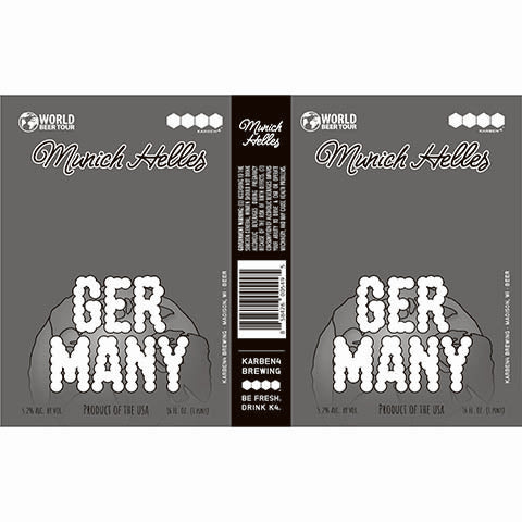 Karben4 Munich Helles Germany by Karben4 Brewing, beer label