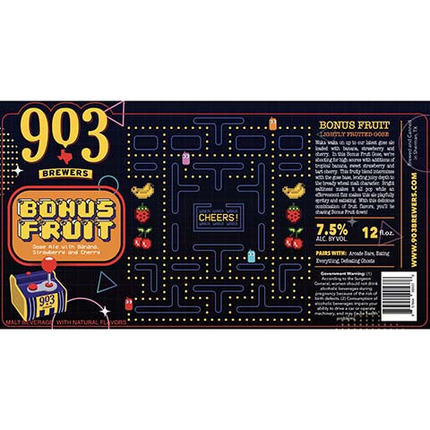 903 Brewers Bonus Fruit Gose Ale by 903 Brewers, beer label