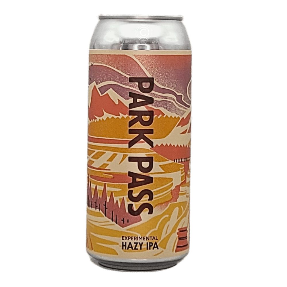 Park Pass 001 Hazy IPA by Born Brewing Co., beer label