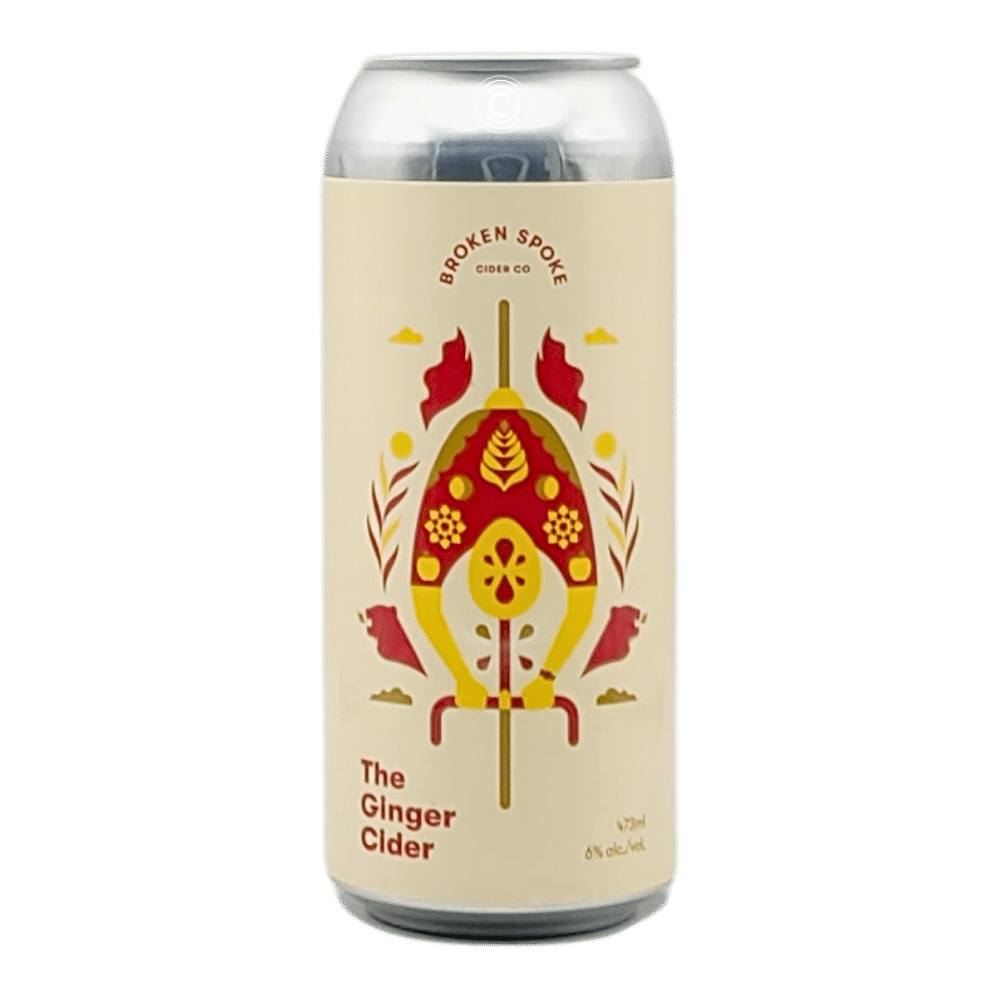 The Ginger Cider by Broken Spoke Cider Co., beer label