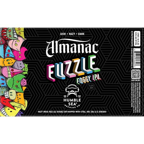 Almanac Fuzzle Foggy IPA by Almanac Beer Company, beer label