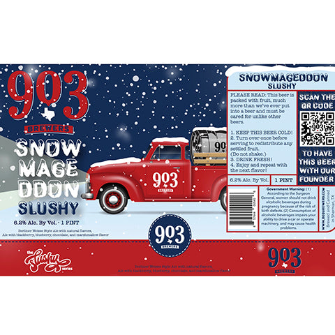903 Brewers Snow Mage DDON Slushy by 903 Brewers, beer label