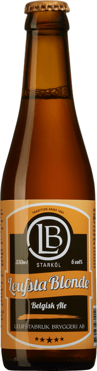 Leufsta Blonde by Leufstabruk Bryggeri, beer label