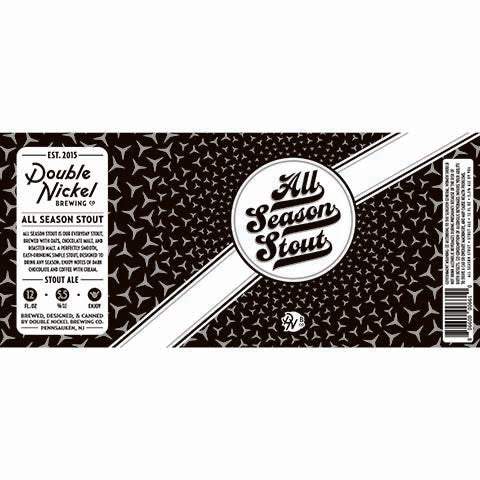 Double Nickel All Season Stout by Double Nickel Brewing Company, beer label