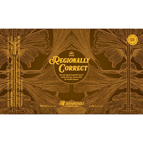 Perennial Regionally Correct Imperial Stout by Perennial Artisan Ales, beer label