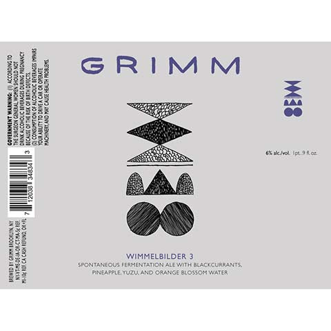 Grimm Wimmelbilder 3 by Grimm Artisanal Ales, beer label