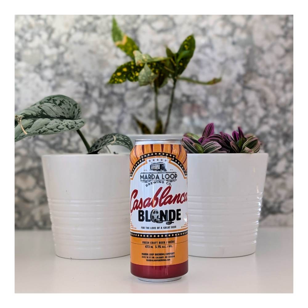 Casablanca Blonde Ale by Marda Loop Brewing Company, beer label