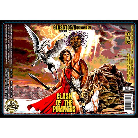 Glasstown Clash of the Pumpkins Ale by Glasstown Brewing, beer label