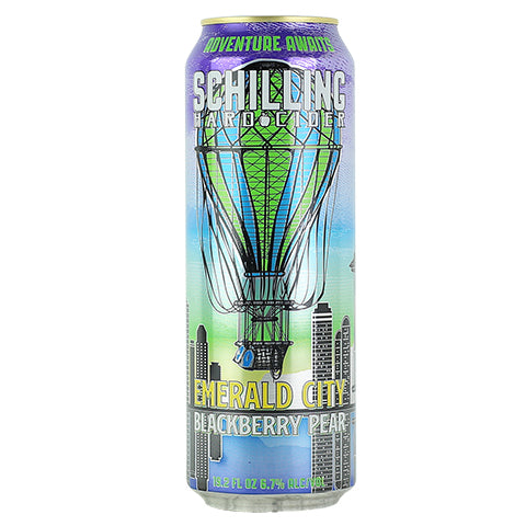 Schilling Emerald City Blackberry Pear Cider by Schilling Beer Co, beer label