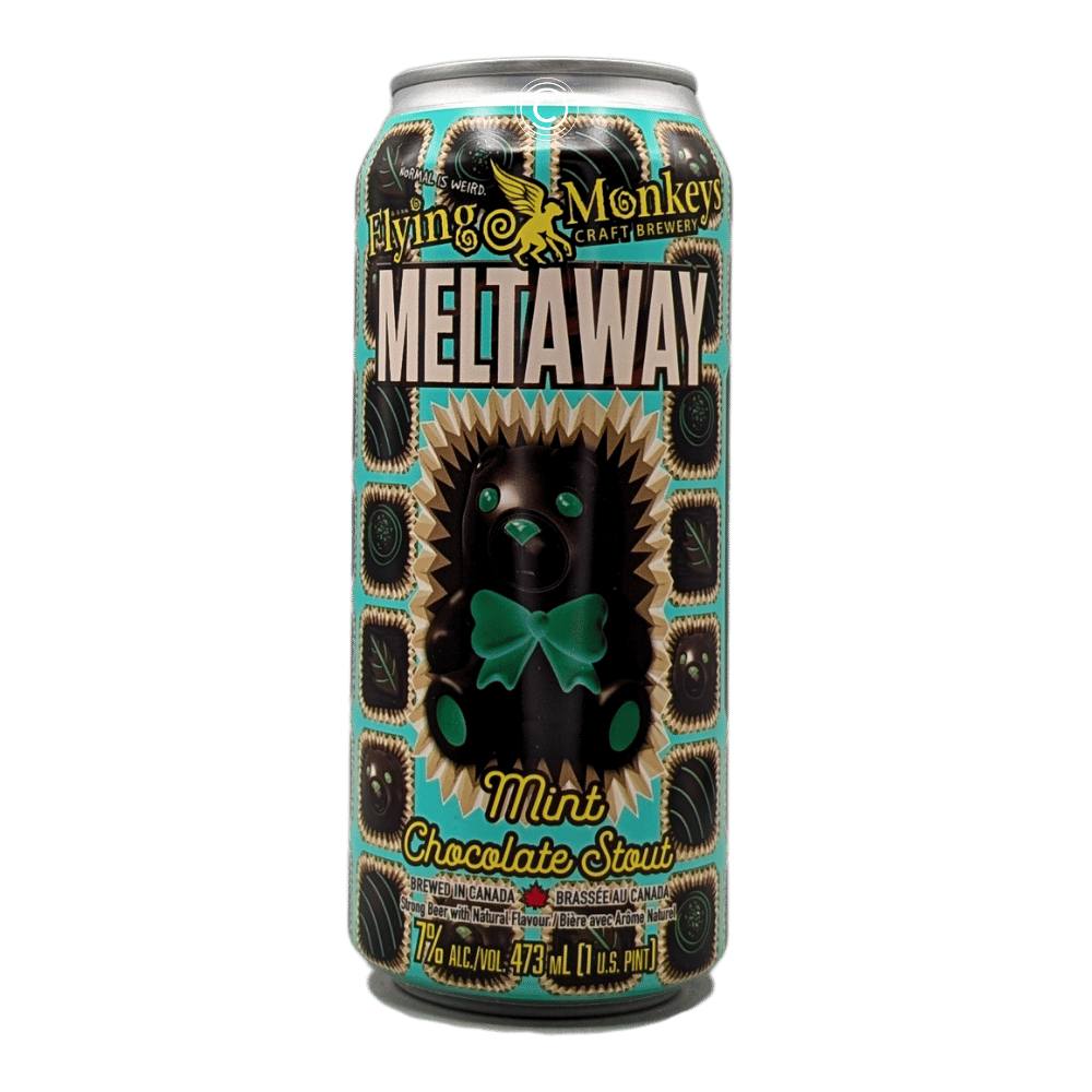 Meltaway Mint Chocolate Stout by Flying Monkeys Craft Brewery, beer label