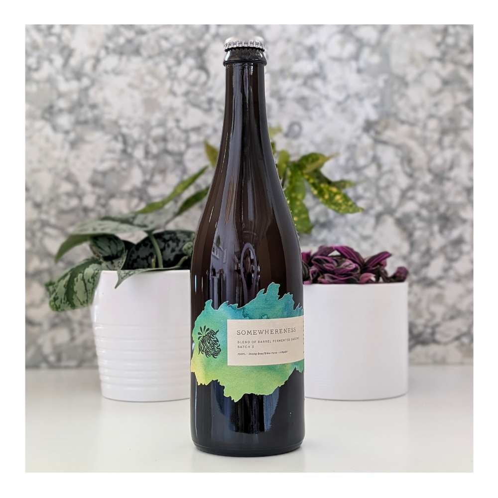 Somewhereness Batch 3 Saison by Temporal Artisan Ales, beer label