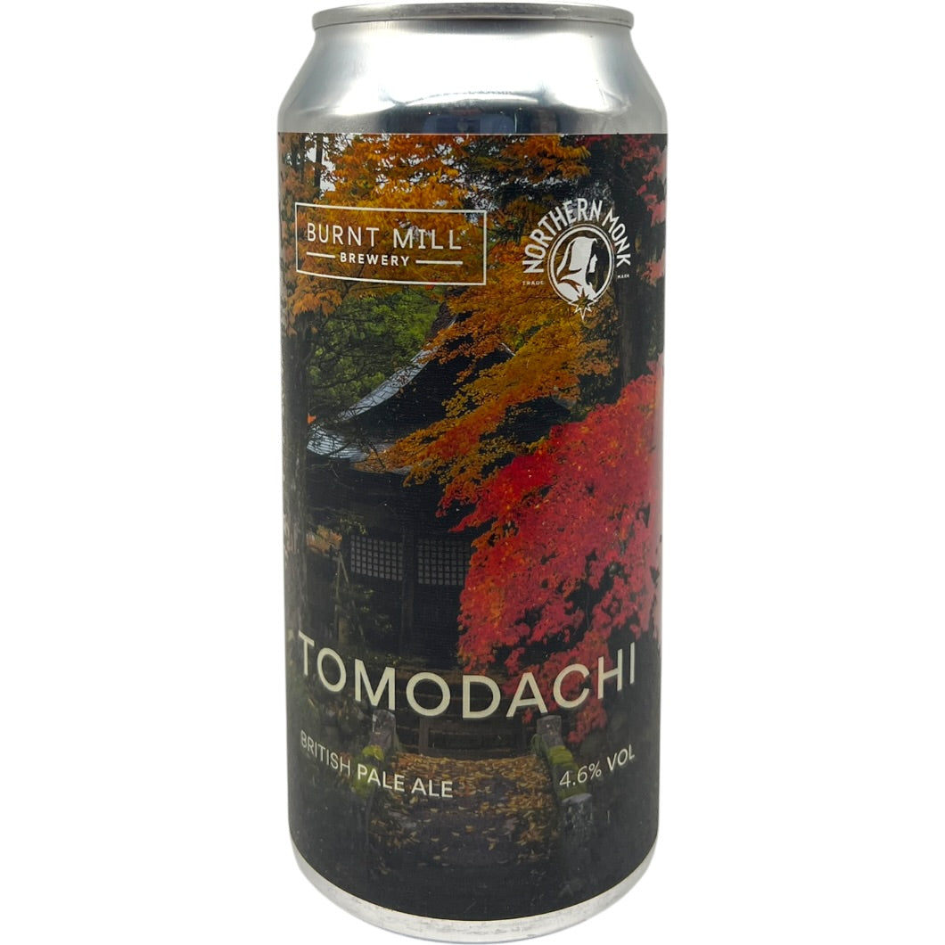 Burnt Mill x Northern Monk Tomodachi by Burnt Mill Brewery, beer label