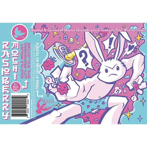 Martin House Raspberry Mochi Sour Ale by Martin House Brewing Company, beer label