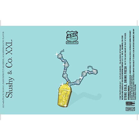 450 North Slushy & Co. XXL Sour Ale by 450 North Brewing Company, beer label