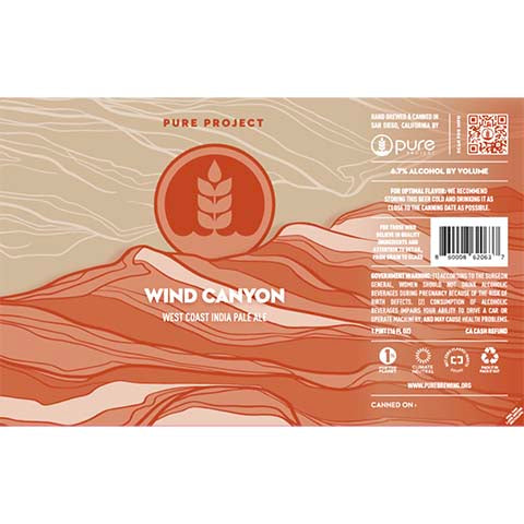 Pure Project Wind Canyon IPA by Pure Project, beer label