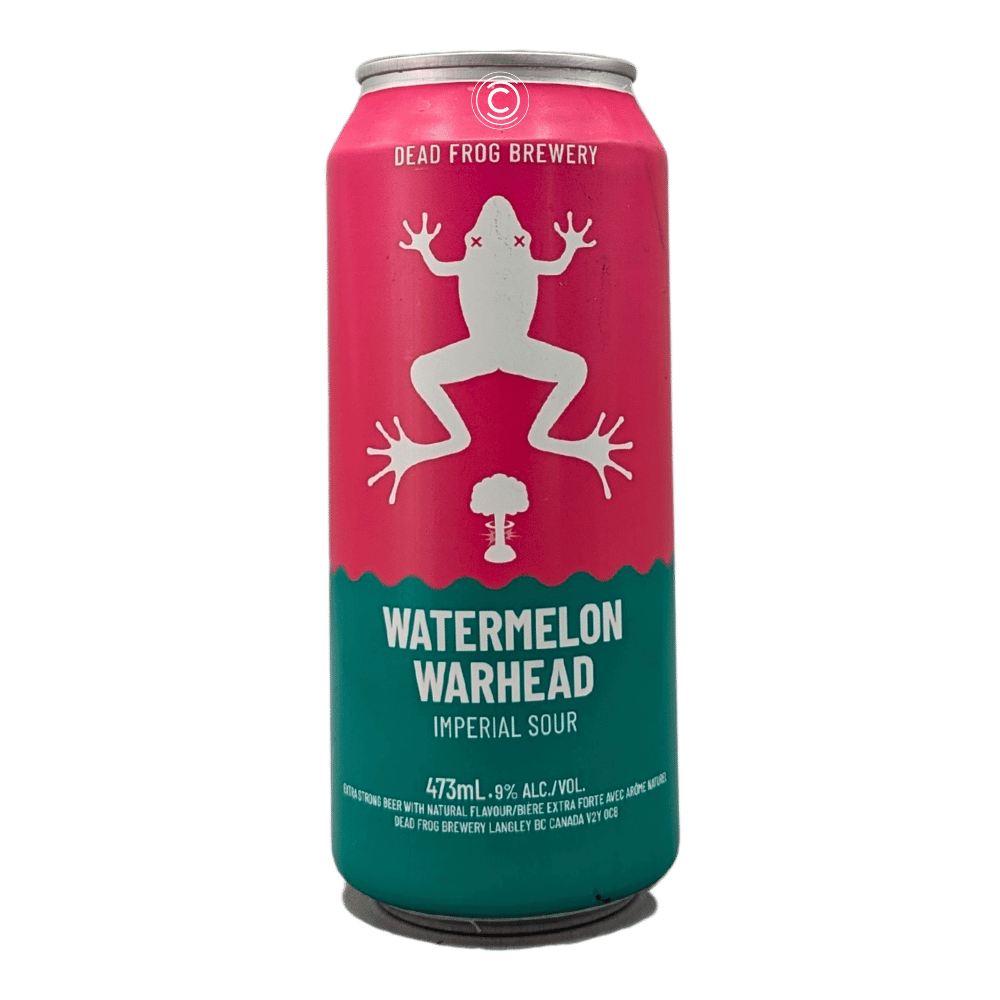 Watermelon Warhead Imperial Watermelon Sour by Dead Frog Brewery, beer label