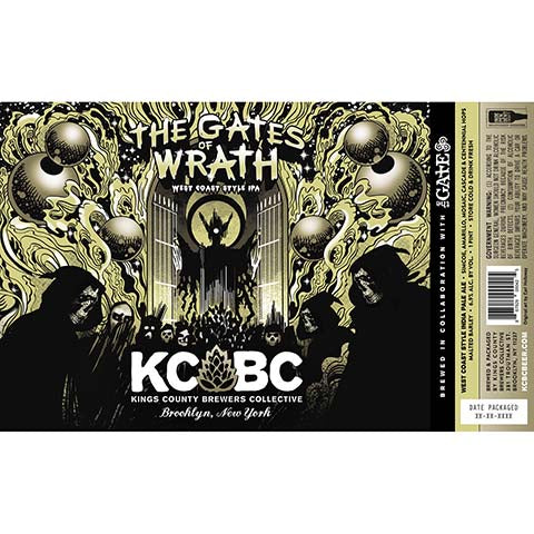 Kings County Brewers Collective The Gates of Wrath IPA by Kings County Brewers Collective, beer label