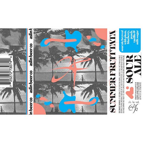 Aslin Summer Fruitata Sour Ale by Aslin Beer Company, beer label