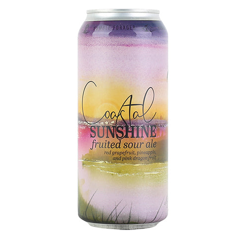 Humble Forager Coastal Sunshine V17 (Red Grapefruit, Pink Dragon Fruit, Pineapple) by Humble Forager Brewery, beer label