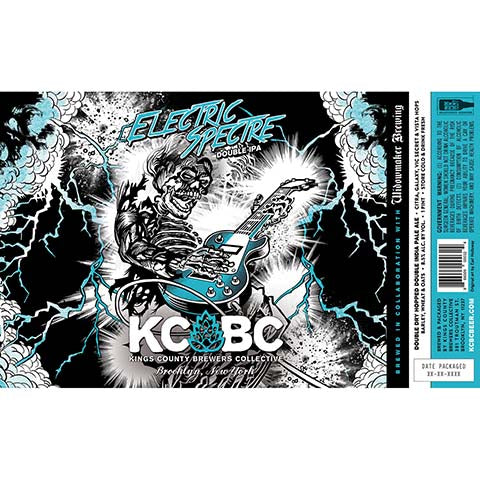 Kings County Brewers Collective Electric Spectre DDH DIPA by Kings County Brewers Collective, beer label