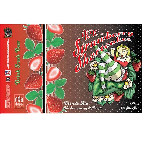 Chandler's Ford KK's Strawberry Shortcakes Blonde Ale by Chandler's Ford Brewing LLC, beer label