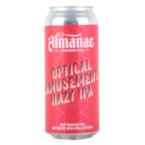 Almanac Optical Amusement Hazy IPA by Almanac Beer Company, beer label