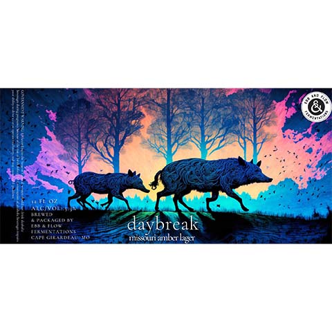 Ebb & Flow Daybreak Amber Lager by Ebb & Flow, beer label
