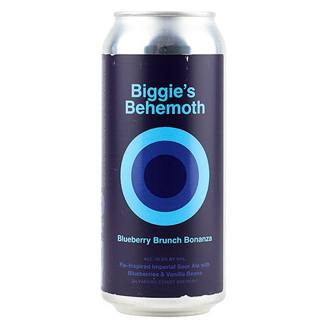 Alvarado Street Biggie's Behemoth Blueberry Brunch Bonanza Sour by Alvarado Street Brewery, beer label
