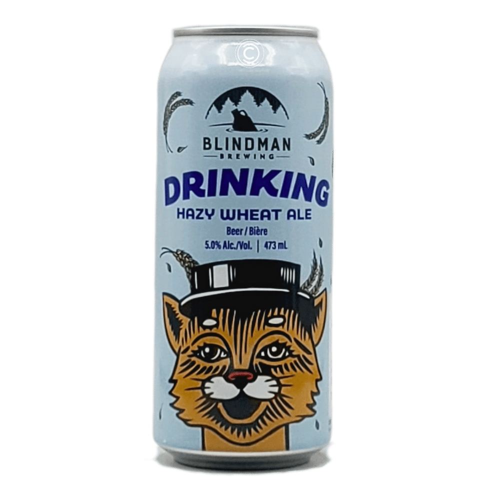 Drinking Buddies: Hazy Wheat Ale by Blindman Brewing x Dandy Brewing, beer label