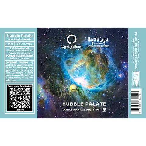 Urban South Hubble Palate DIPA by Urban South Brewery, beer label