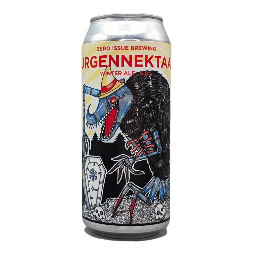 Jurgennaektaar Brown Ale by Zero Issue Brewing, beer label