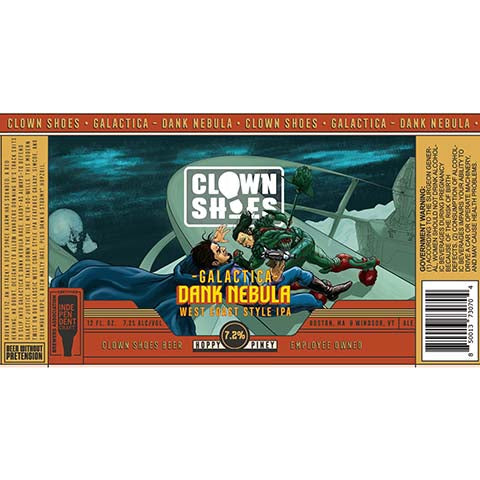 Clown Shoes Galactica: Dank Nebula IPA by Clown Shoes, beer label