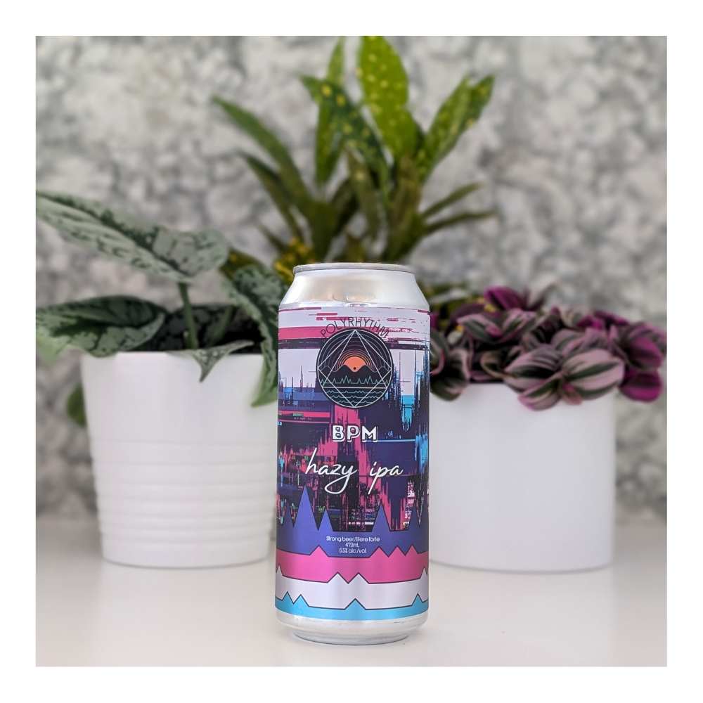 BPM Hazy IPA by Polyrhythm Brewing, beer label
