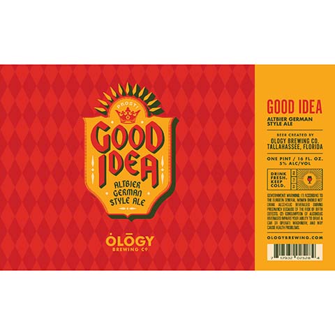 Ology Good Idea Altbier German-Style Ale by Ology Brewing Co, beer label