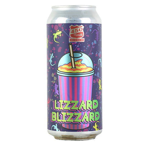 450 North Slushy Supersize Lizzard Blizzard Sour Ale by 450 North Brewing Company, beer label