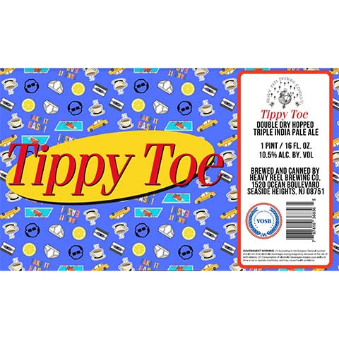 Heavy Reel Tippy Toe TIPA by Heavy Reel Brewing, beer label