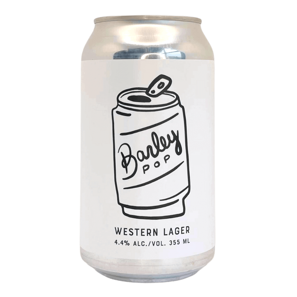 Barley Pop Lager by Best of Kin, beer label