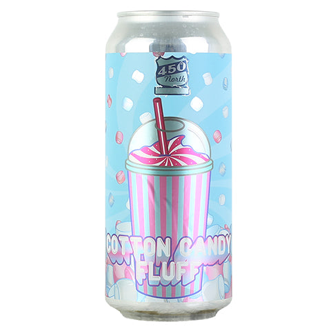 450 North Cotton Candy Fluff Slushmallow Sour Ale by 450 North Brewing Company, beer label