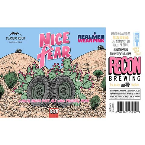 Recon Nice Fear Hazy IPA by Recon Brewing, beer label