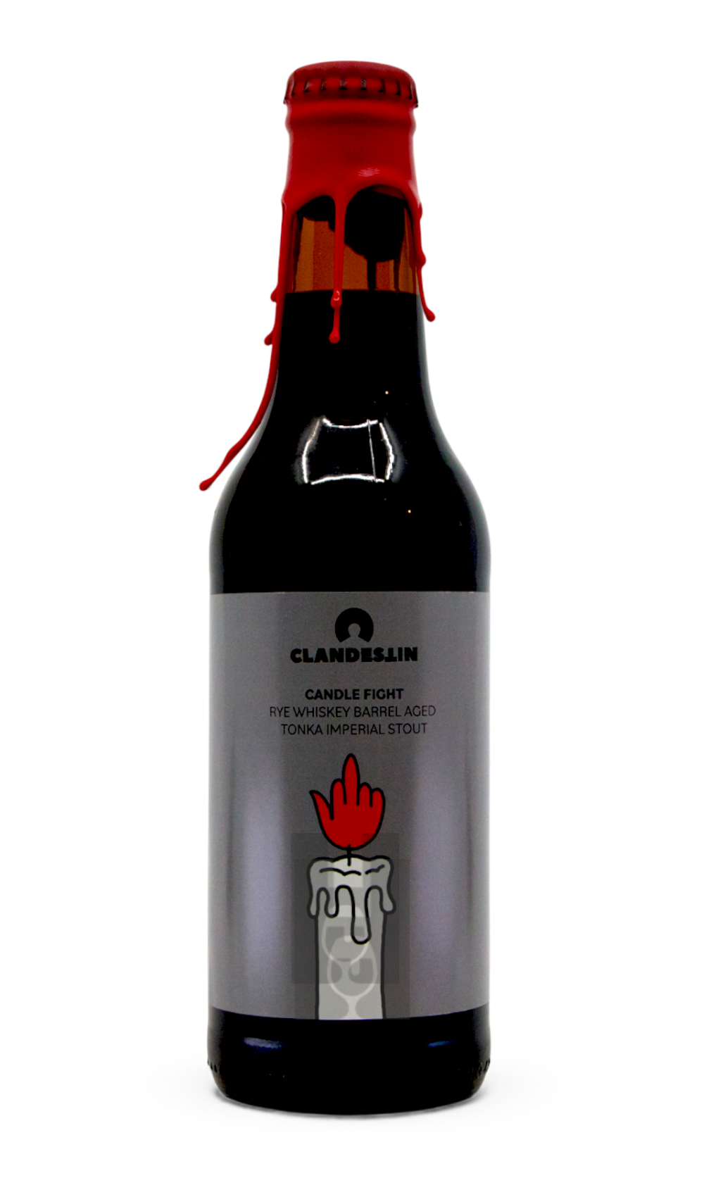 Clandestin CANDLE FIGHT by Clandestin Beer, beer label