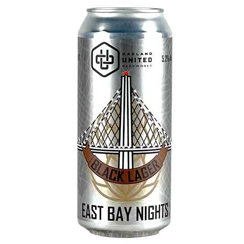 Oakland United East Bay Nights Black Lager by Oakland United Beerworks, beer label