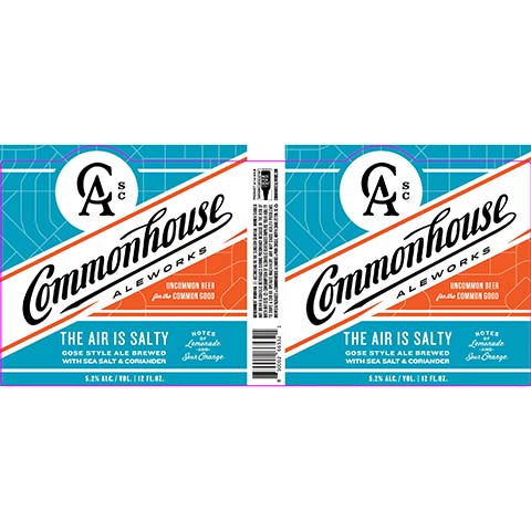 Commonhouse The Air Is Salty Gose Ale by Commonhouse Aleworks, beer label