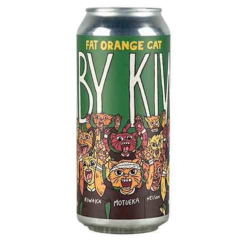 Fat Orange Cat Baby Kiwis IPA by Fat Orange Cat Brew Co, beer label