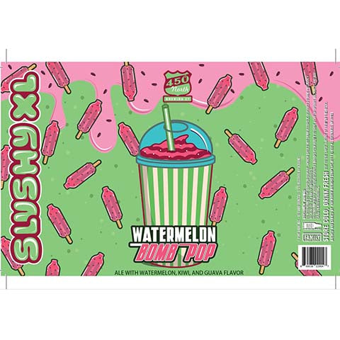 Imprint Beer Watermelon Bomb Pop Slushy XL Sour Ale by Imprint Beer Company, beer label