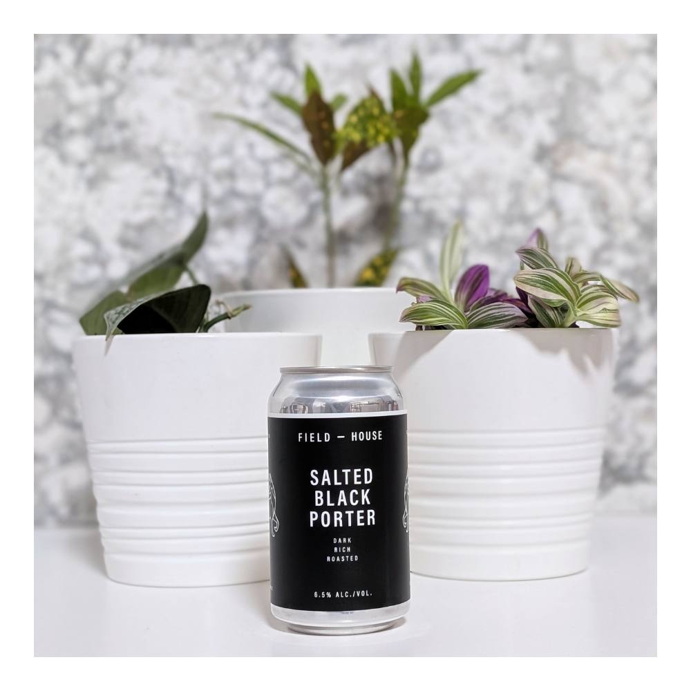 Salted Black Porter by Field House Brewing Co., beer label