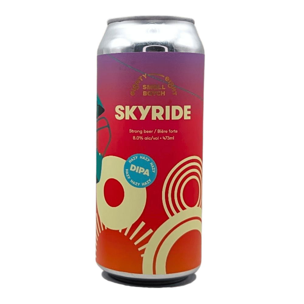 Skyride Hazy Double IPA by Eighty Eight Brewing Co., beer label