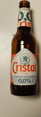 Cristal pils sans alcool by Alken-Maes, beer label