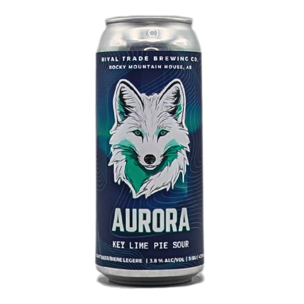 Co. Aurora Key Lime Berliner Weisse by Rival Trade Brewing, beer label
