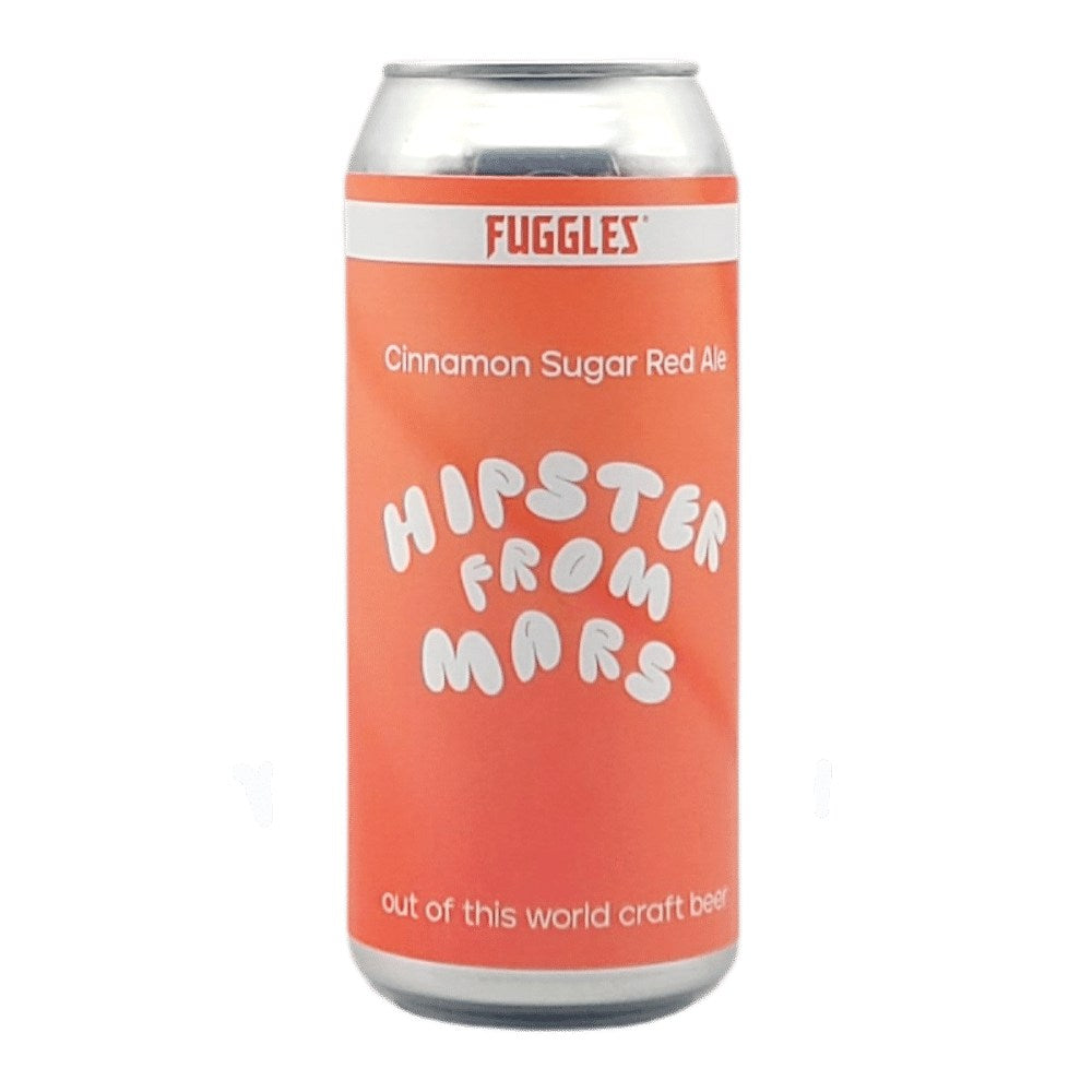 Hipster From Mars Red Ale by Fuggles Beer Co., beer label